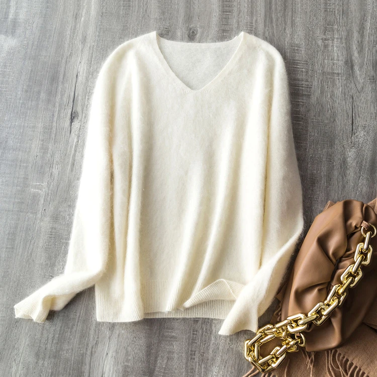 V-neck White