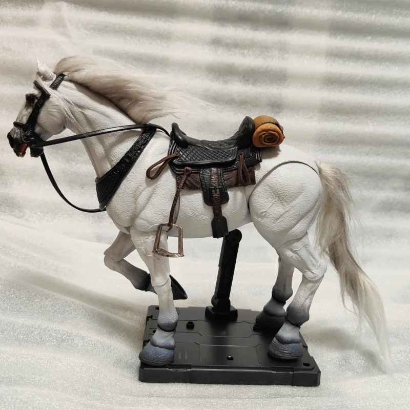 Fishtoys D20 Studio 1/12 Pferde-Basismodell Figuren Spielzeug Maßgefertigtes Braun/Weiß/Schwarzes Bewegliches Pferde-Modell Figurenspielzeug