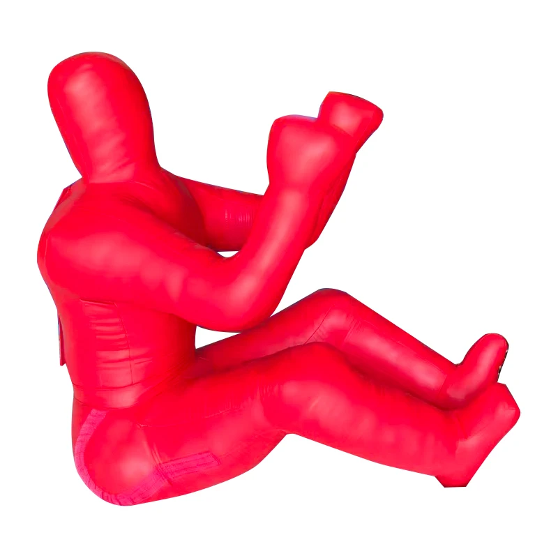 Jiu Jitsu Sitting Mannequin - Unfilled Blue Boxing Throwing MMA Mannequin Judo Grab Mannequin Punch Brazil