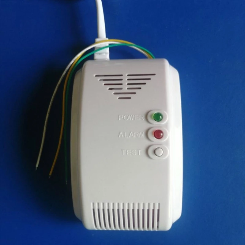 A2UC 12V Gas Leak Detector Alarm with LED Sound Warning Plastic for Marine Vehicles