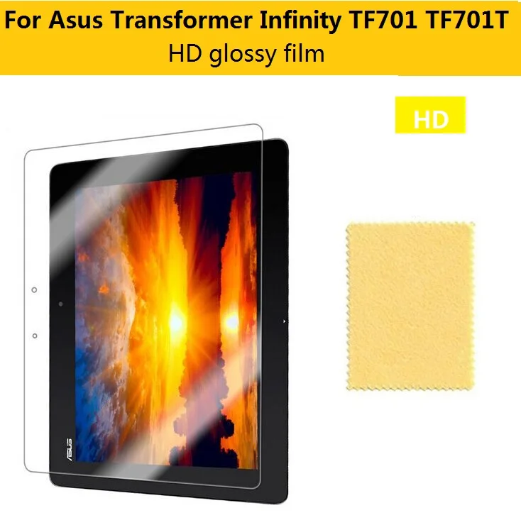 

High Clear glossy Screen Protector Films For Asus Transformer Infinity TF701 TF701T 10.1" Tablet HD LCD screen protective film