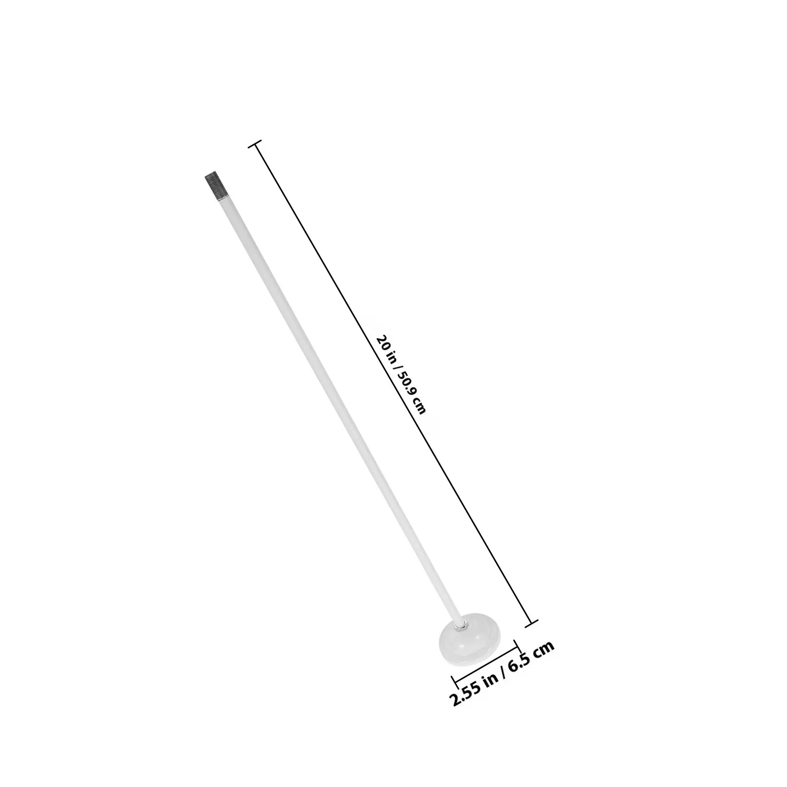 Sturdy Aluminum Alloy Fluorescent Lamp Hanging Rod Light Pole for Pendant Lights Chandelier Extension Downrod Lighting Fixture