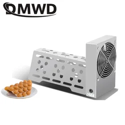 DMWD Commercial Stainless steel Egg Bubble Waffle Maker Mini infrared sensor Cooling Fan Dryer Automatic Eggettes Blower Cooler