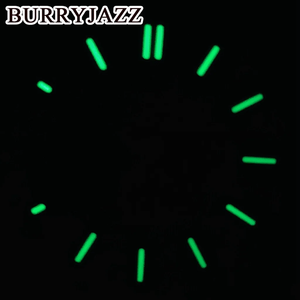 BURRYJAZZ 29mm/31mm No Logo NH38 Silver Black Blue Green Dark Green Dial Green Luminous Dial
