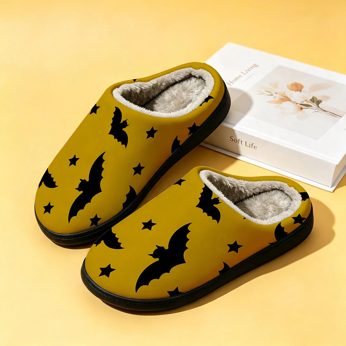 Men Shoes Black - Pantuflas de algodón de alta gama