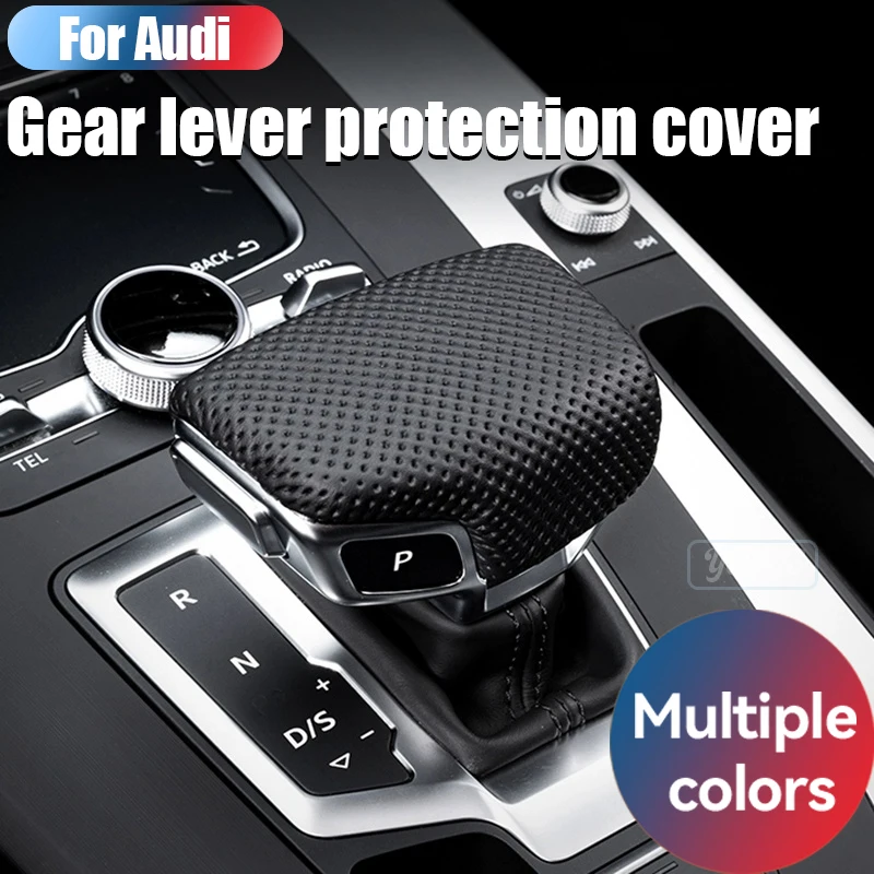 

For Audi A6 A4 Q5 Q7 Q8 Gearhead Protective Case, Suede, Gear Handlebar Cover, Decorative Cover, Car Interior Accessories