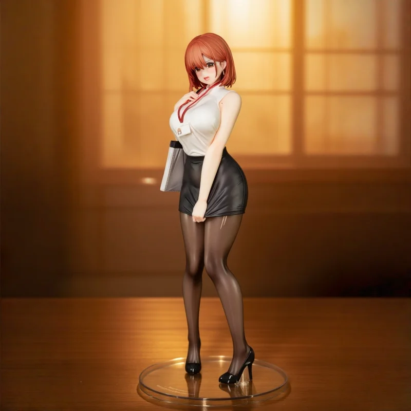 

In Stock 28cm Genuine ModelWay Miss OL Anime Figure Udon Artist New Product Desktop Cute Ornament Computer Case Decoration