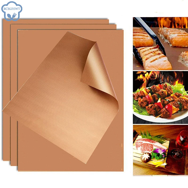 1PCS Baking Mat High Temperature Resistant Sheet Pastry Baking Oilpaper Heat-resistant Pad Non-stick For Outdoor BBQ