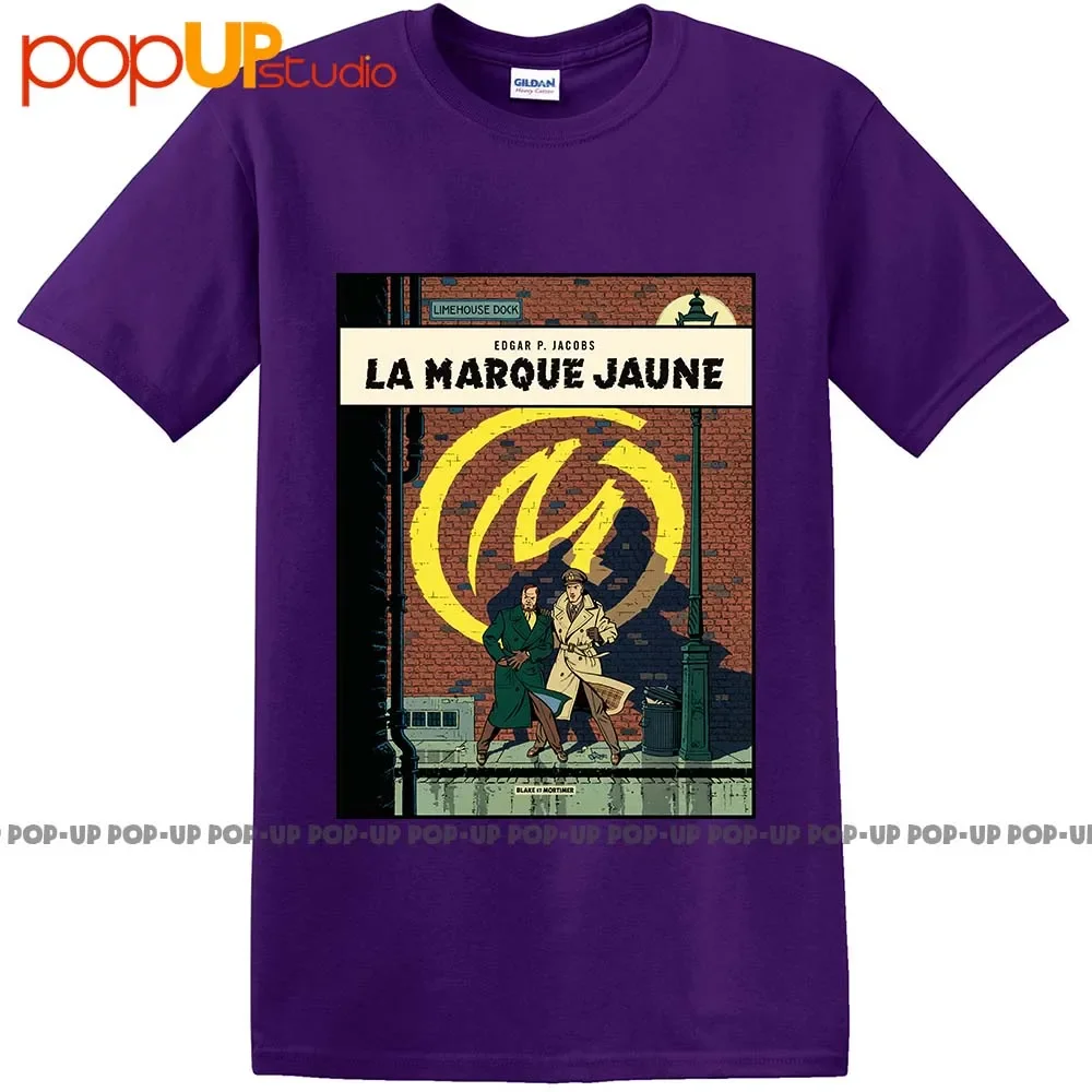 T-Shirt 100% Cotton Blake And Mortimer, La Marque Jaune (Black)