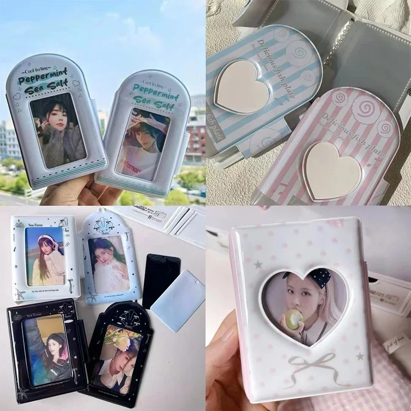لطيف 3 بوصة حقيبة بطاقة واحدة ستار مطاردة بطاقة كتاب الحب الفول بطاقة صغيرة إدراج نمط ألبوم الصور كتاب التخزين #1