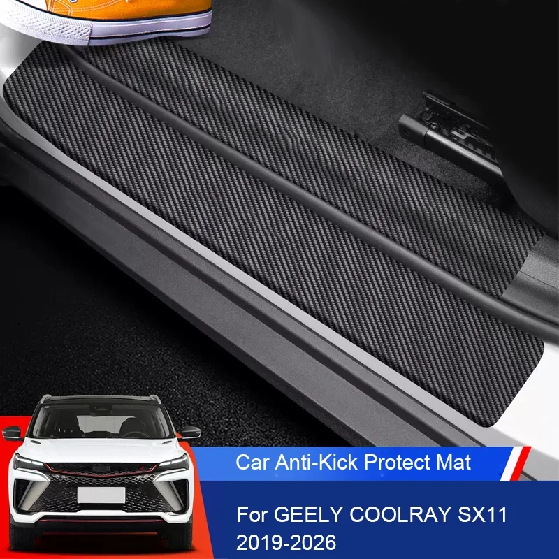 

For Geely COOLRAY SX11 2019-Present Car B-Pillar Door Anti-Kicks Protect Pad Trunk Anti-Dirty Scratch Resistant Accessories