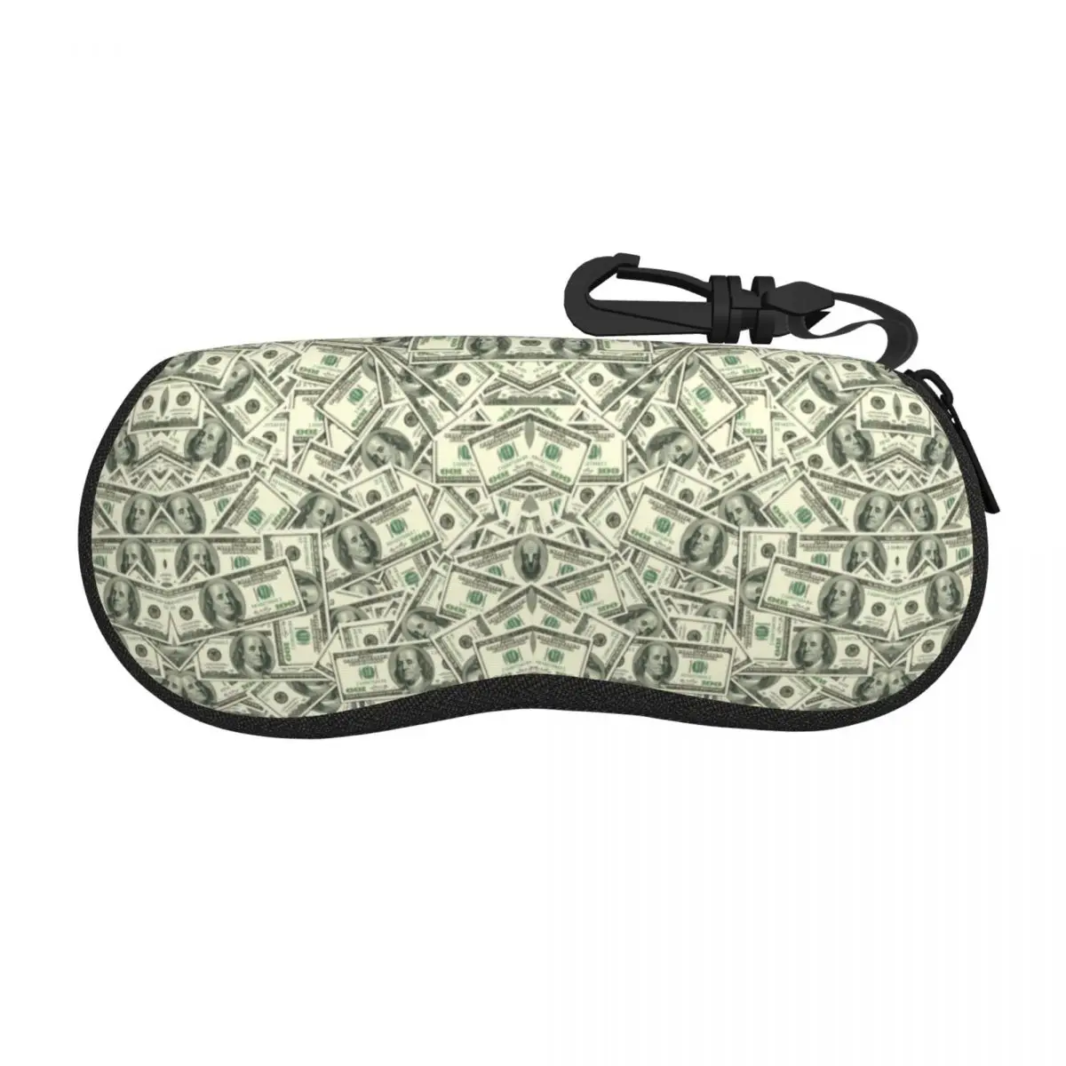 

Custom 100 US Dollars Shell Eyeglasses Protector Cases Cute Sunglass Case American Dollar Bill Gift Glasses Pouch