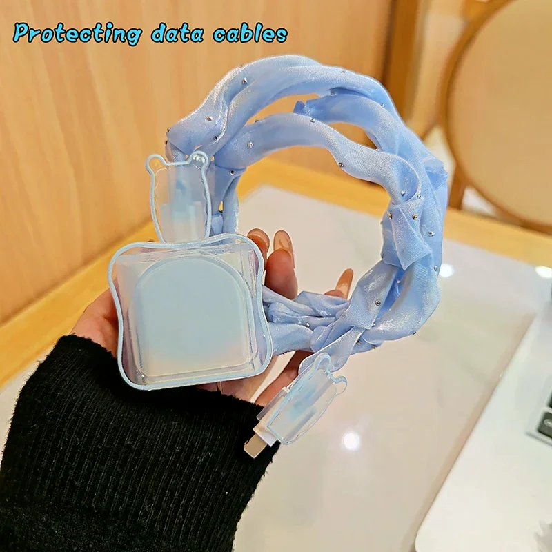 For  Charger Protector Case Cover 18W 20W Anti Break  Proof Charger Cable Protective Rope Winder For  17 16