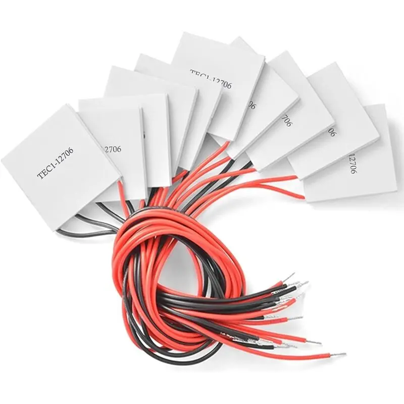 New Arrivals-TEC1-12706 For Water Cooler Semiconductor Cooling Fins 10Pcs 40X40mm For Water Dispenser Equipment