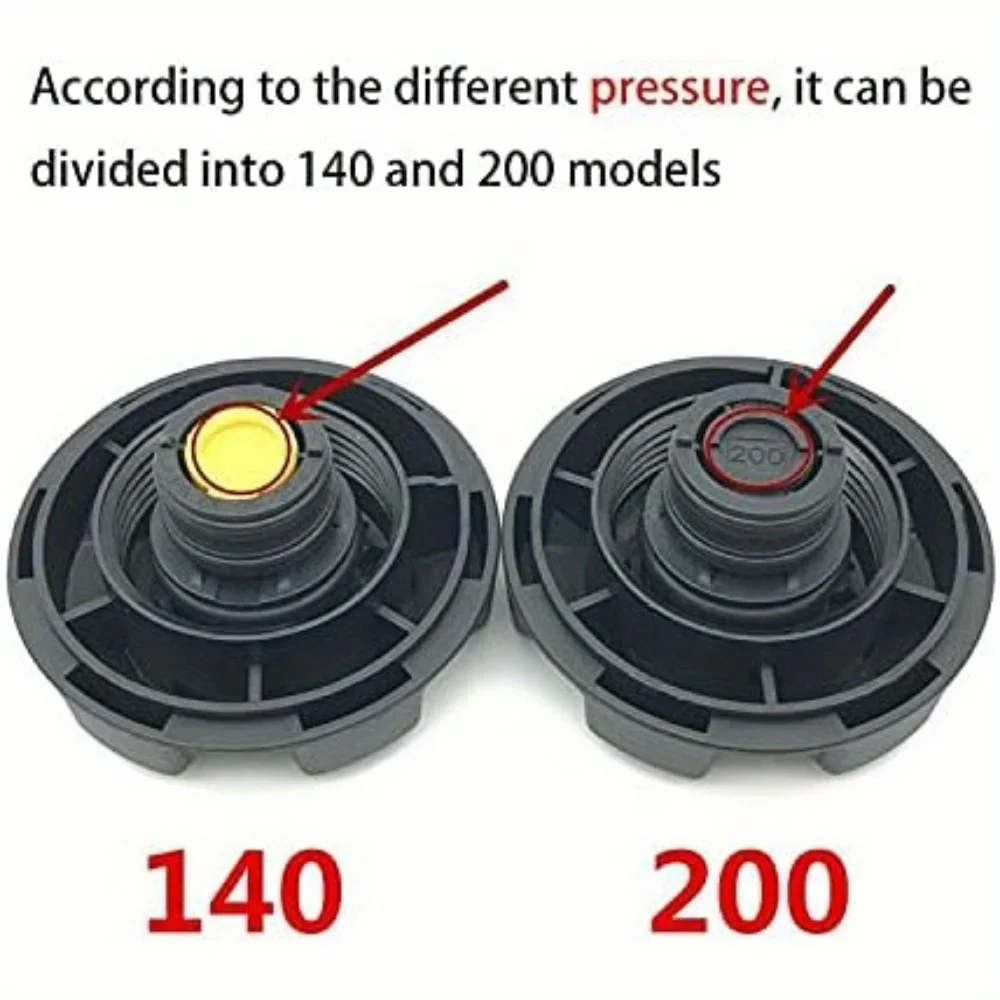 Tampa do tanque de transbordamento de expansão do líquido refrigerante do radiador 200 KPA compatível com BMW E90 E60 F10 F01 E70 17117639021 (200bar)