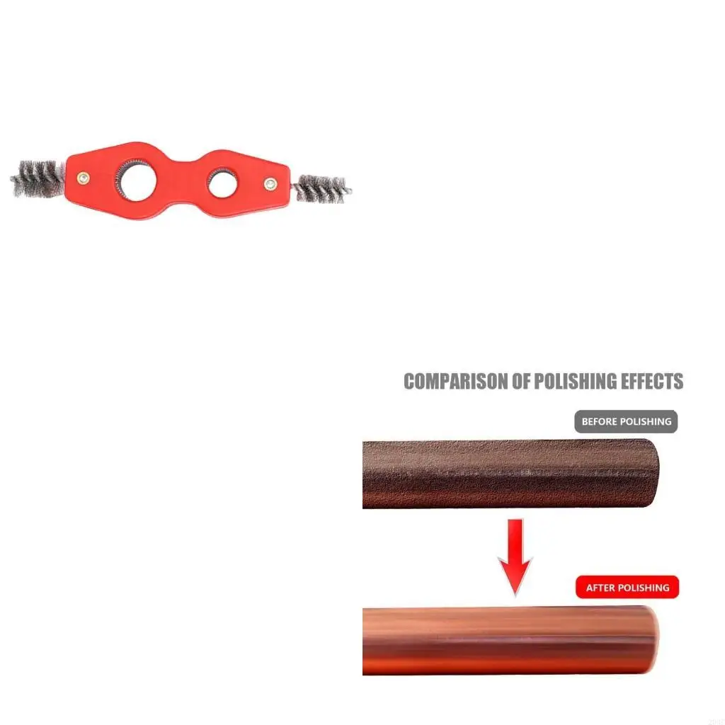 

203C 4 In 1 Wire Brush for Car Battery Terminals Cleaning and Copper Pipe Cleaner Inside Outside Reamer Chamfering Tool