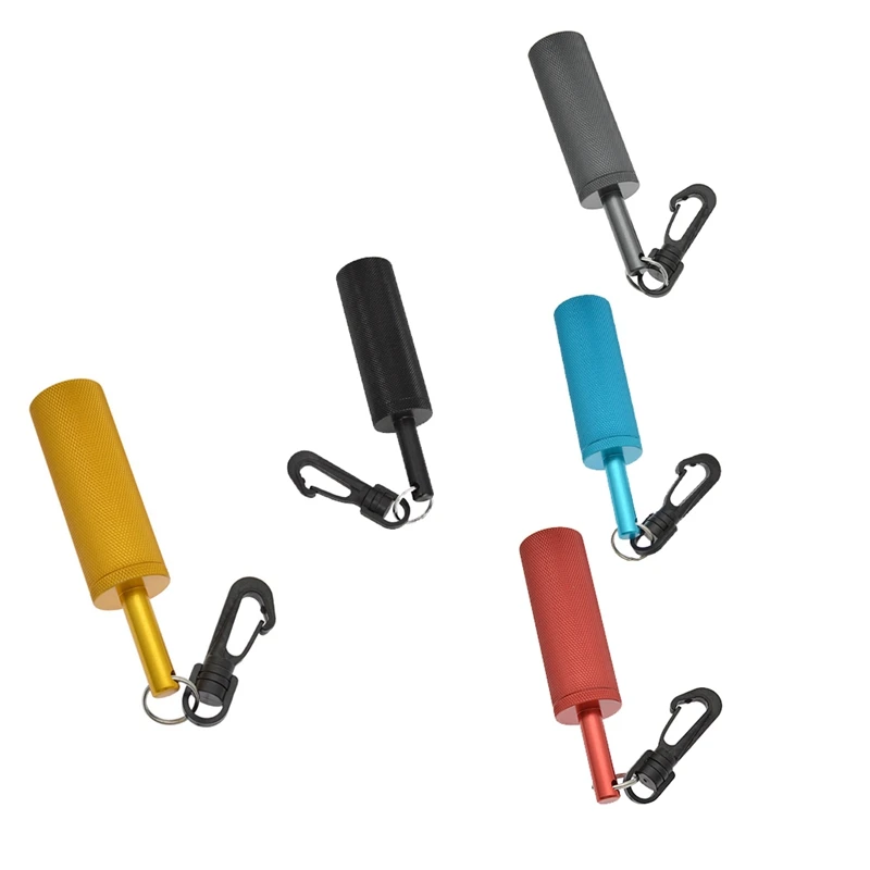 

Diving Rattle With 360° Rotating Quick Hook Underwater Bell Ding Rod Diving Equipment Gray