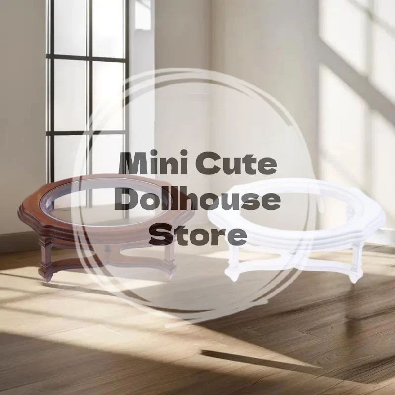 

Модель журнального столика в масштабе 1/12; Миниатюрная мебель для кукольного домика для микро-сцены гостиной