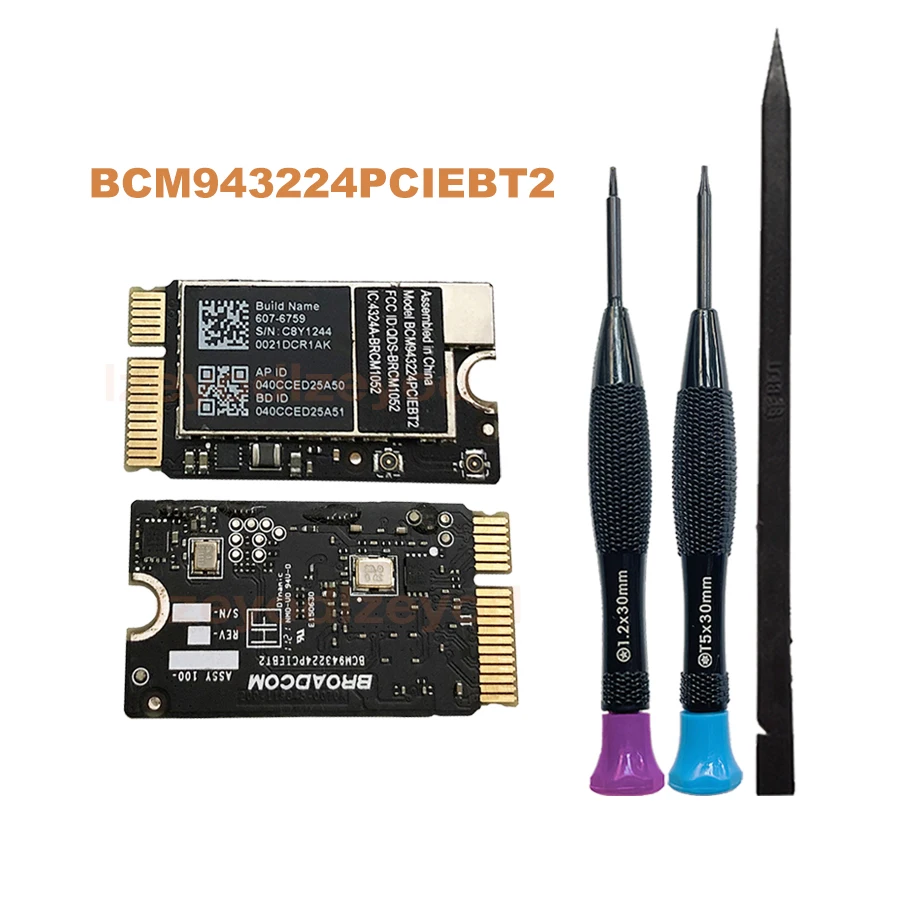 Original A1370 A1465 A1369 A1466 Wifi Airport Card With Tools For Macbook Air Network Card BCM943224PCIEBT2 2010 2011 2012