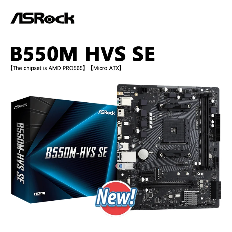 Asrock B550M-HVS Se… - image