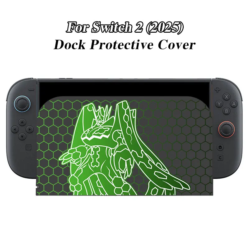 Decorative Front Plate Protective Cover For Nintendo Switch 2 Dock Station Base LEGENDS Z-A Theme Replacement Faceplate Case