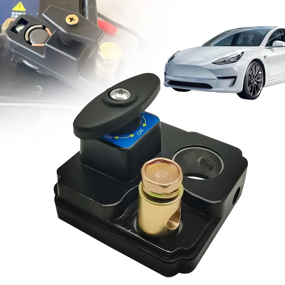 

Square Design Car Battery Disconnect Switch Universal Fit Anti-Leakage Heavy Duty Switch Waterproof Durable Construction