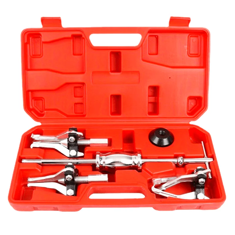 

‌5pc Slide Hammer Kit w/ 3-Jaw Puller - Bearing/Seal Removal Tool Set for Inner & Outer Automotive Repairs