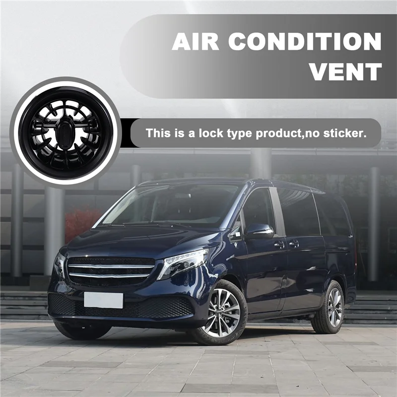 AB96-تنفيس تكييف الهواء للوحة القيادة مخرج تيربو داخلي 4478308502 لسيارة Mercedes Benz V Class W447 Vito EQV Valente 2024