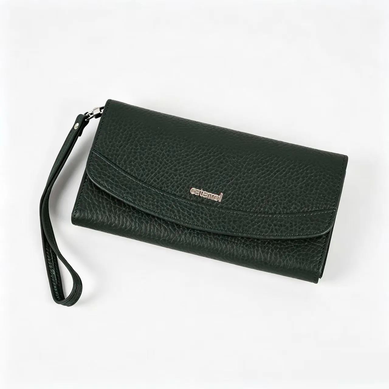 Casual Genuine Leather Purse Women Real Cow Leather Wristlet Wallet Ladies Zipper Coin Phone Holder Clutch Bag 2026 New