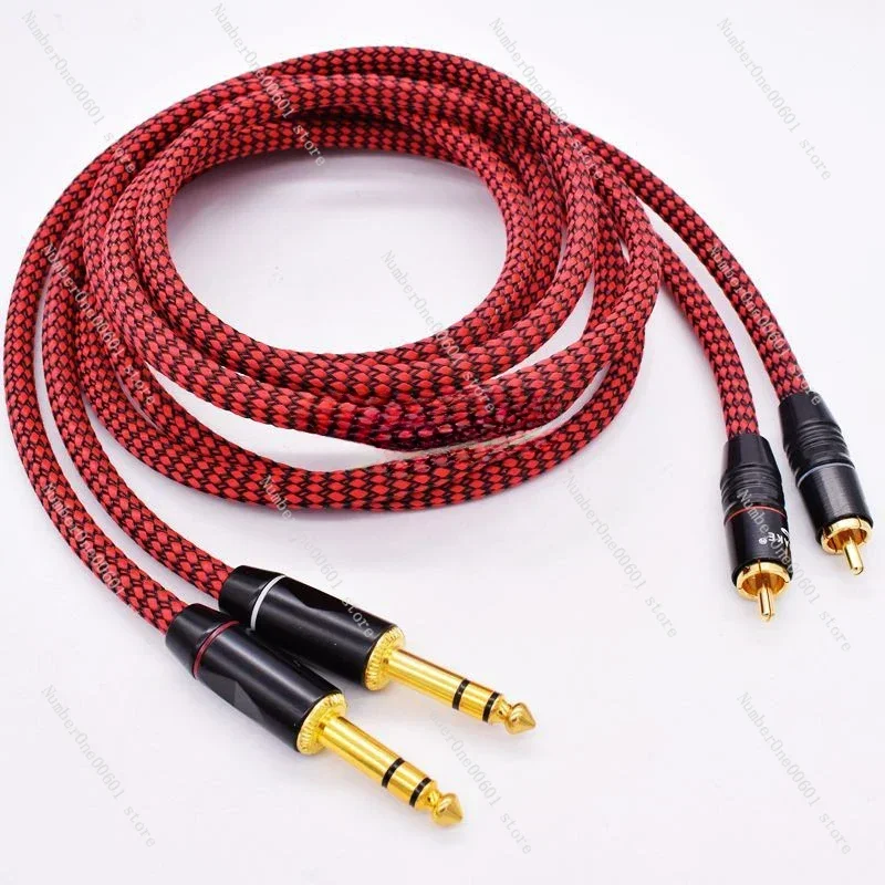 

Fever TRS Balance 6.35 To RCA Lotus To 6.5 Signal Cable 6.3 Audio Cable Mixing Console Amplifier Speaker Cable