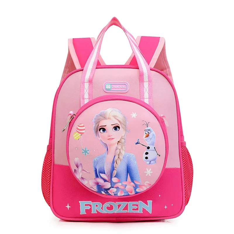 Disney-bolsa de mensajero de dibujos animados de Elsa, mochila de gran capacidad, dulce contraste de colores, fresco y simple