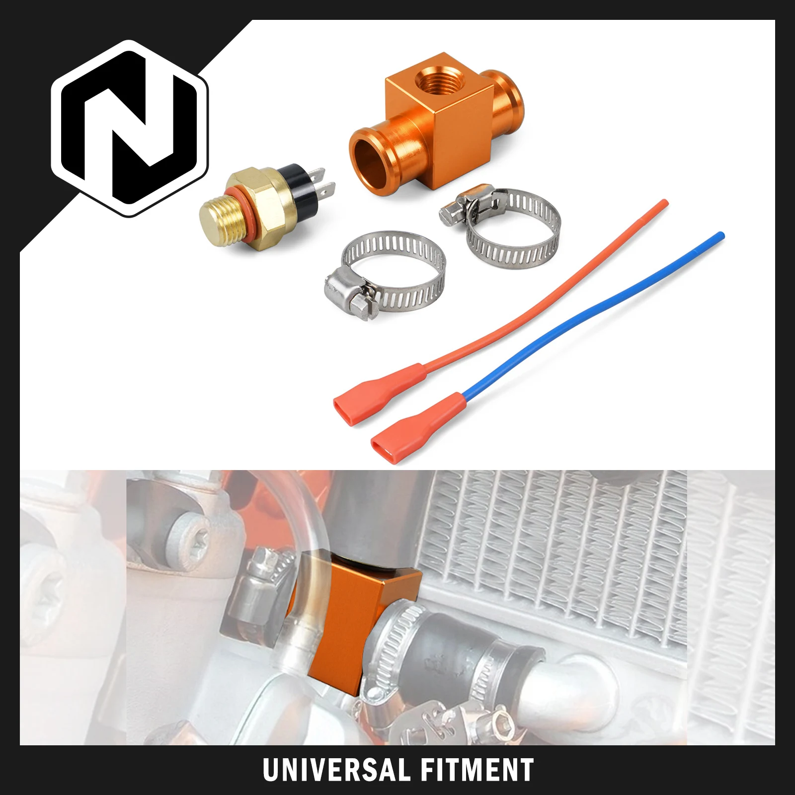M14 x 1,5 mm Kühlerlüfter-Temperaturschalter für KTM EXC 300 SXF 450 für Husqvarna TE 300 Beta RR 300 GasGas Honda Yamaha Suzuki
