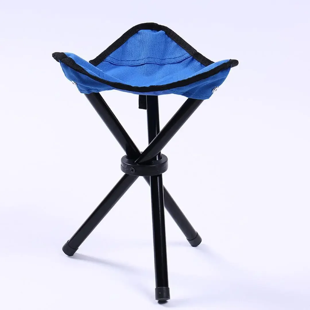 Outdoor Portable Ultra Light Folding Triangular Steel Pipe Fishing Stools Barbecue Camping Line Up Waiting Full Foldable Chairs