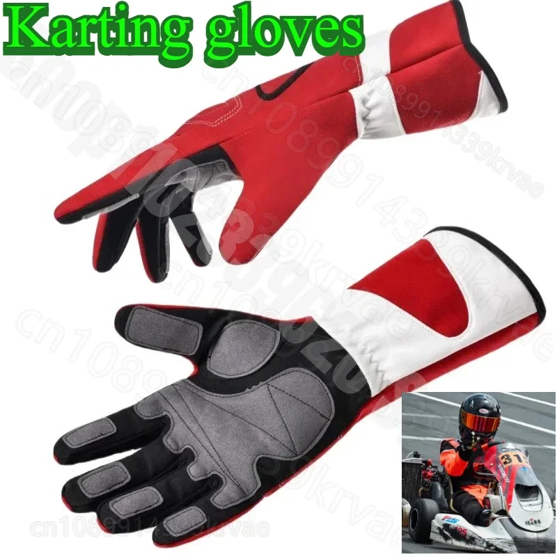 Outdoor Racing Gloves Non-slip Breathable Karting Gloves Off-road Racing Training Gloves Windproof Cloth Accessories