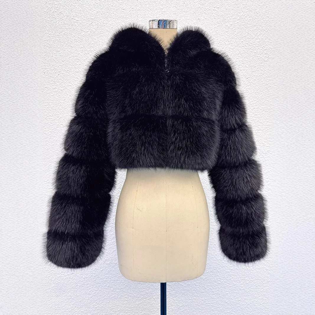 

Autumn Spring Lady Fur Coat Thick Jackets For Women Streetwear Women Fashion Faux Fur Coats Solid Long Sleeve Warm Flurry Coats