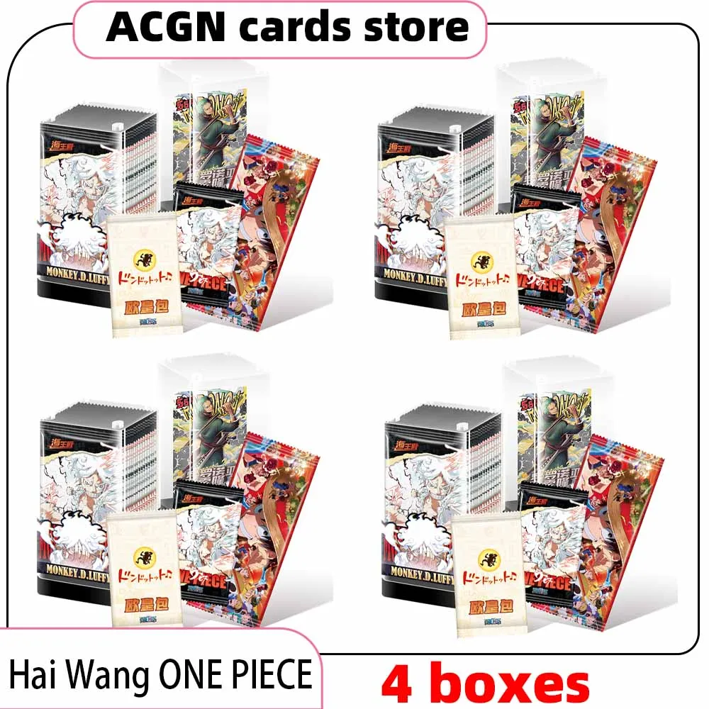 One Piece Cards HAIWANG VOL.4 Box The Valley of God Event Anime Collection Cards Board Games Toys Mistery Box Birthday Gifts