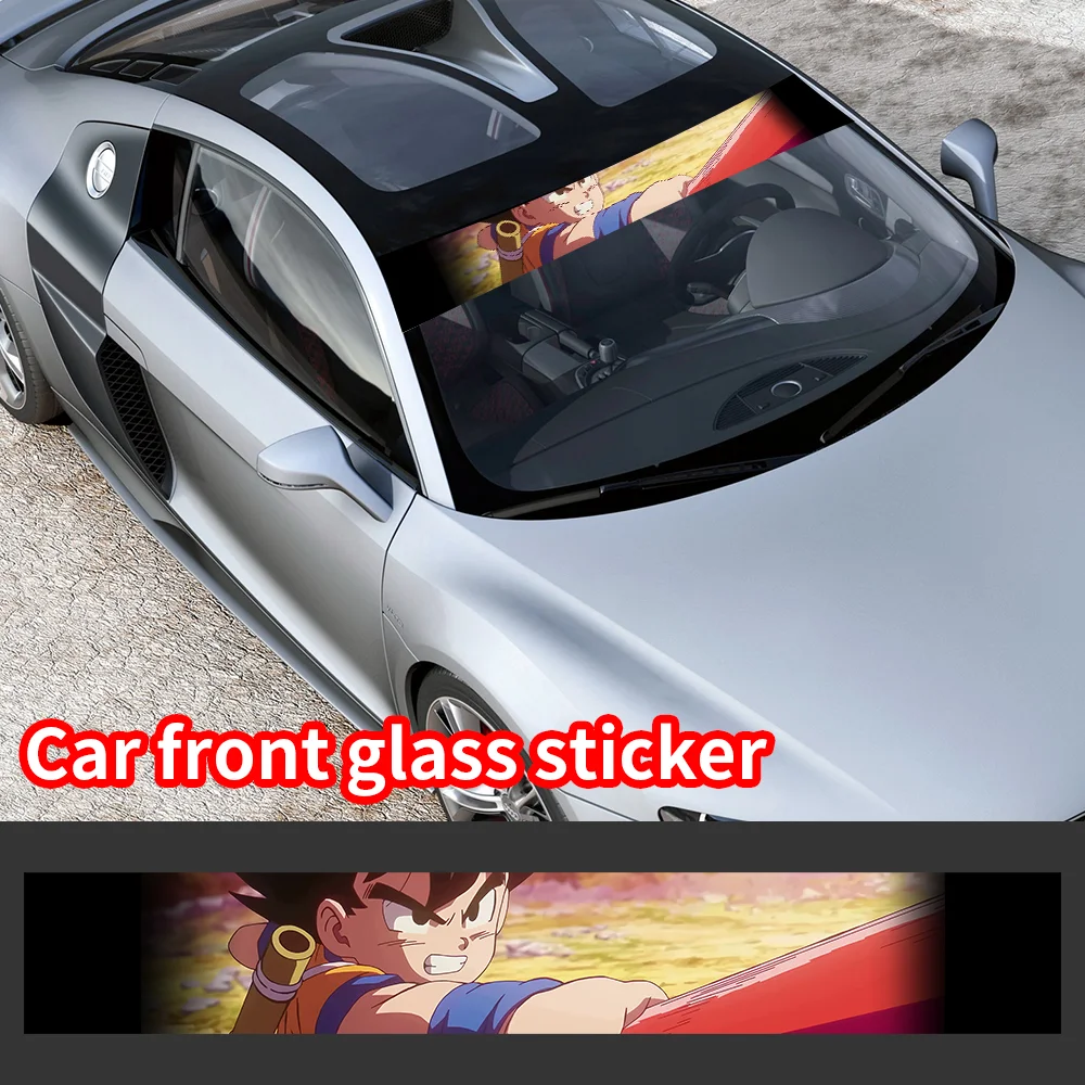 

SON GOKU Car Sunshade Stickers Auto Front Windshield Rear Gear Sunshade Decorative Decals Stickers Cars Decorative Stickers