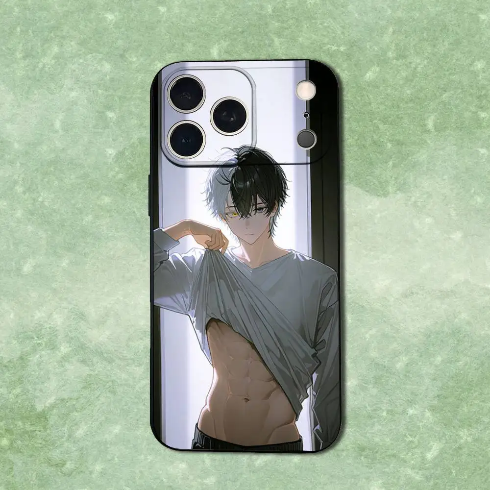 W-Wind b-breaker s-sakura coque de téléphone pour iPhone 14,13,17,12,11,16,15,Plus,Pro Max,XS,X,XR,SE,Mini, coque noire en Silicone souple