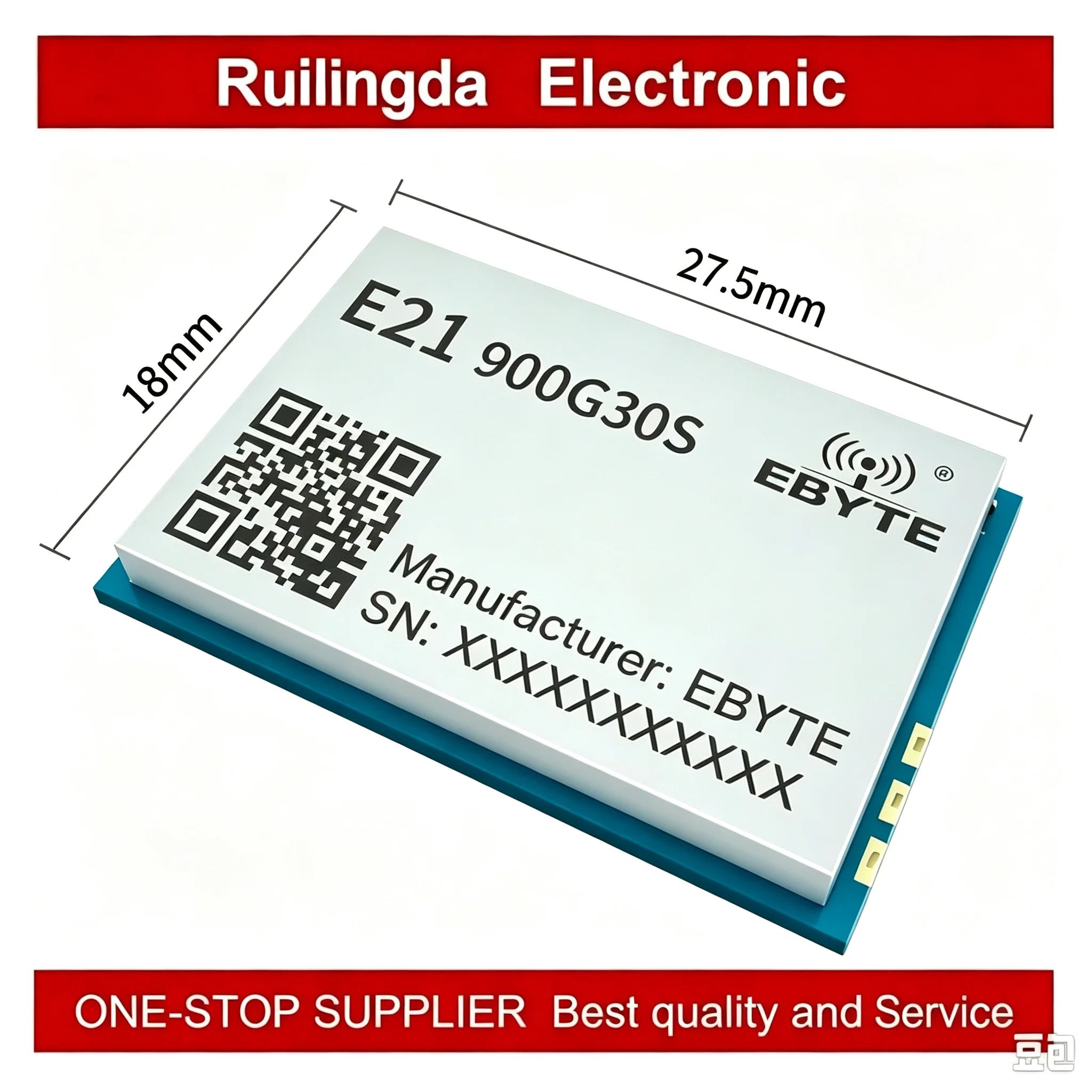 E21-400G30S/E21-900G30S Wireless Module 400/900MHz Ultra Low Power with 30dBm Built-in LNA SMD Communication Range up to 5km