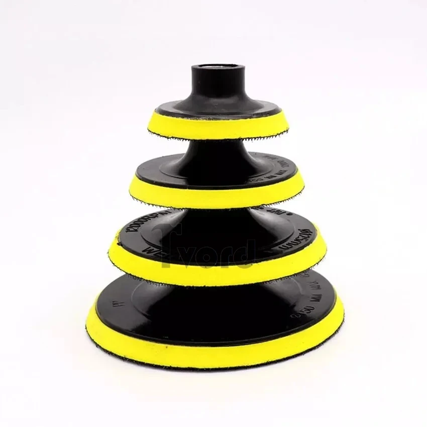 3/4/5/6/7 polegadas 80/100/125/150/180mm almofada de apoio lixa titular disco gancho & loop m10 m14 para moedor de ângulo lixadeira disco de lixamento