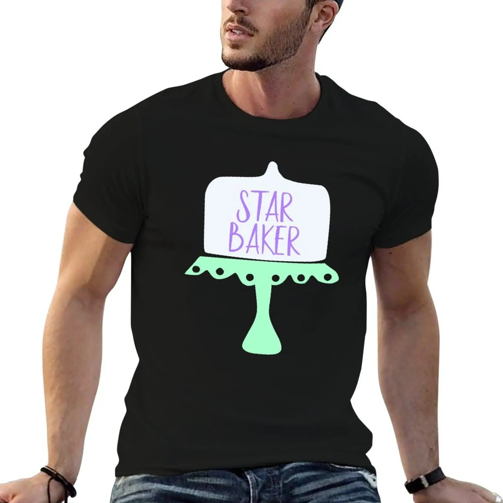

Star Baker, Great British Bake Off Design, GBBO T-Shirt t shirt man designer T-Shirt