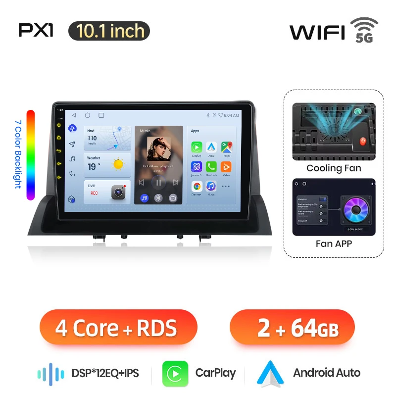 AWESAFE Draadloze CarPlay Android Auto Radio voor Mazda 6 2002-2008 GPS Navigatie Plug and Play met SWC RDS DSP Auto Multimedia 2din
