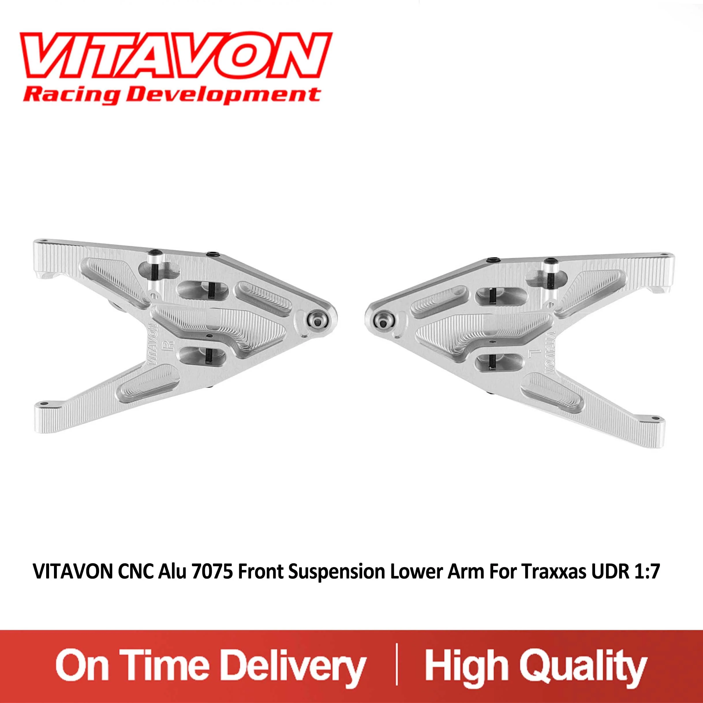 VITAVON CNC Alu 7075 Brazo inferior de suspensión delantera para Traxxas UDR 1:7