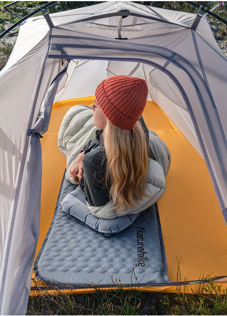 Naturehike Luftmatratze, ultraleicht, zusammenklappbar, schnell selbstaufblasend, aufblasbares Bett, tragbare Schwammmatte, Camping-aufblasbare Matratze – Detail 15