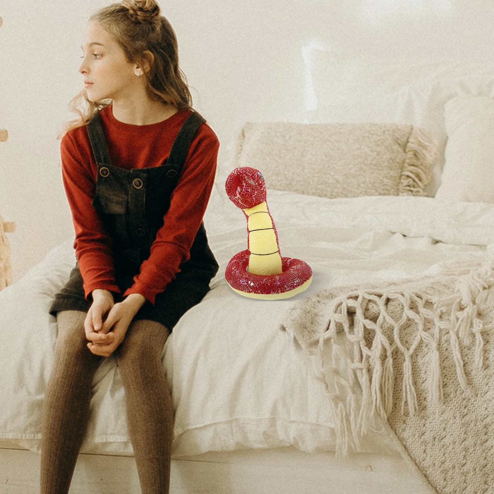 Lantejoulas cobra de pelúcia cores brilhantes realista falso cobra brincadeira prop festa decoração halloween selva sensorial animal de pelúcia