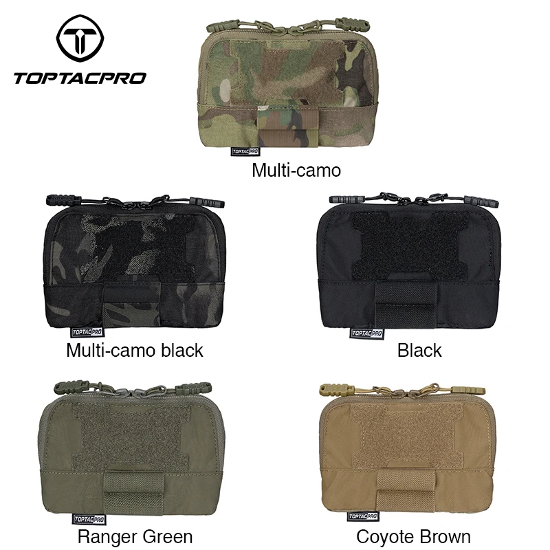 TOPTACPRO Tactical Admin Pouch MOLLE EDC Utility Pouch Multi-Function Waist Bag Camouflage Belt-Pouch 8510