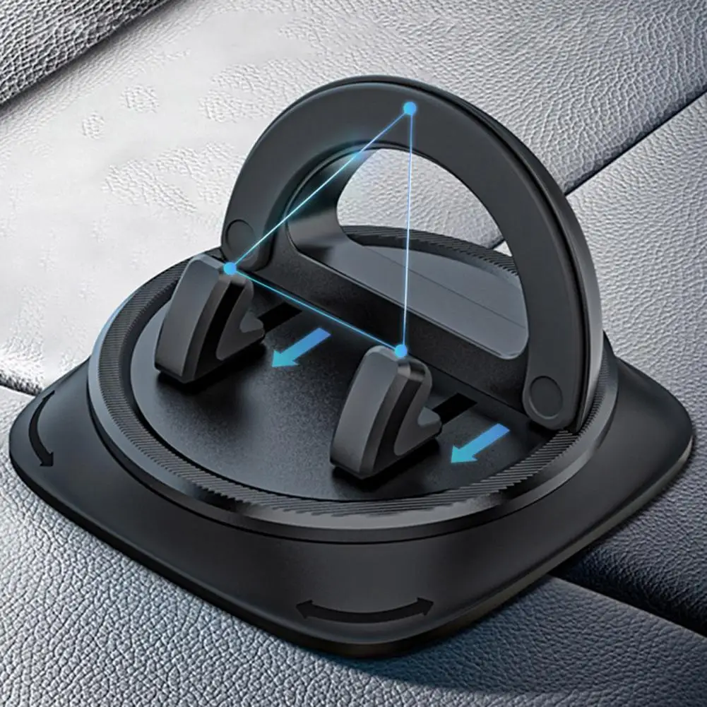 

Прочное крепление для телефона на присоске, вращающийся на 360 градусов держатель для телефона на приборной панели с силиконовой основой на клипсе для громкой связи для моделей