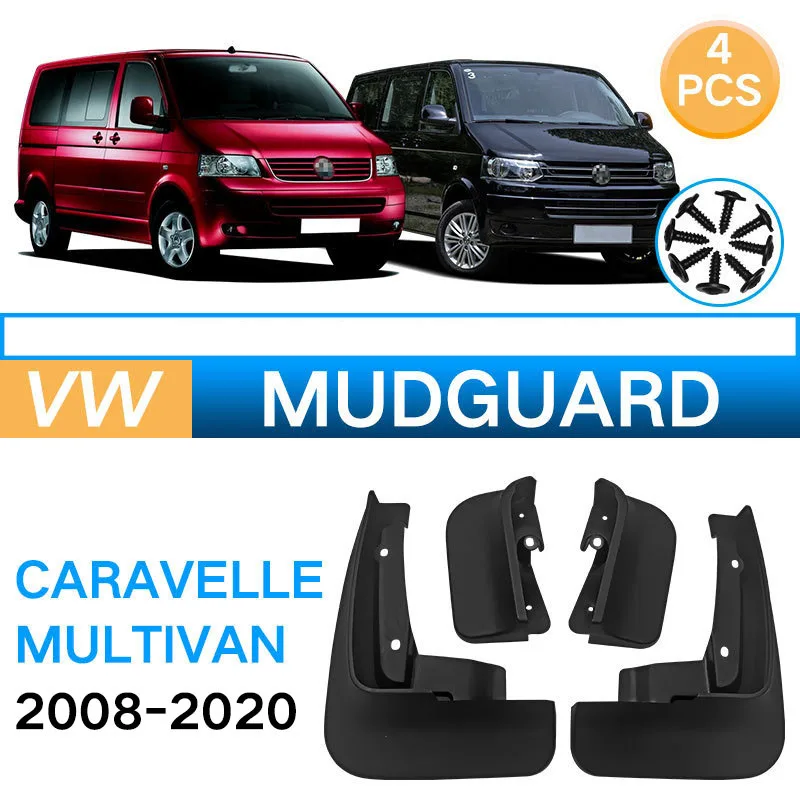

4PCS For Volkswagen Multivan Caravelle 2008-2020 Mudguards Mudflaps Fender Mud Flap Splash Guards Accessories