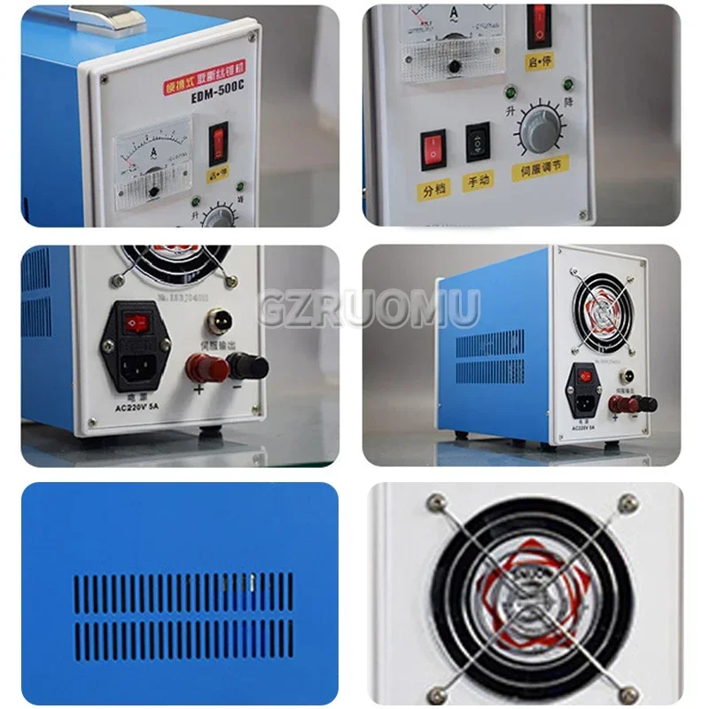 EDM-500C Tap Breaking Machine Portable Electric Spark Machine Processing Bolt Screw Drill Bits Drill Holes Tap Breaker Extractor