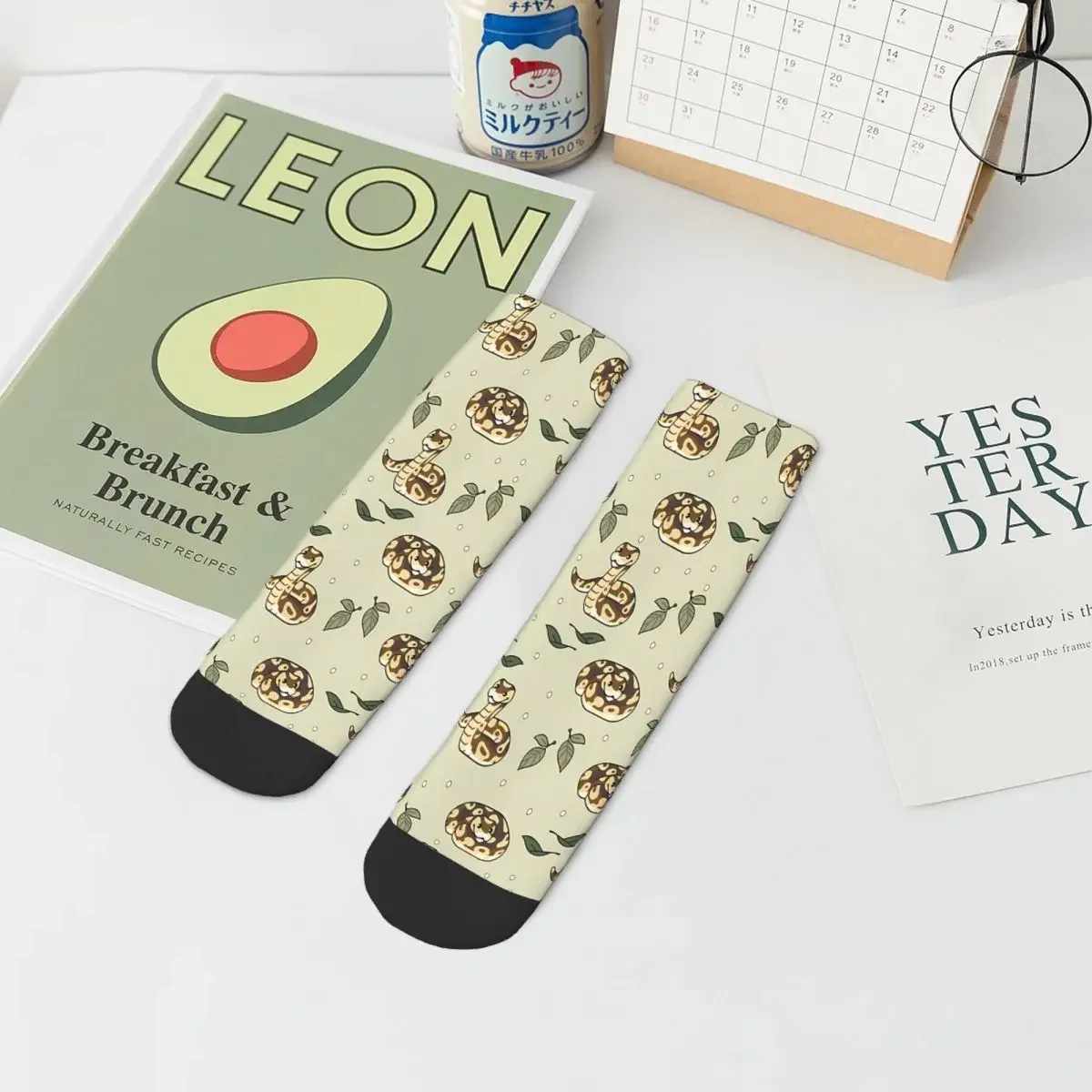 Cute Ball Pythons Ankle Socks Male Mens Women Autumn Stockings Printed